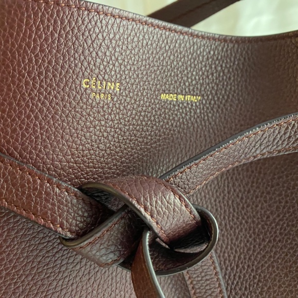 Celine Burgundy Tote - Picture 9 of 10